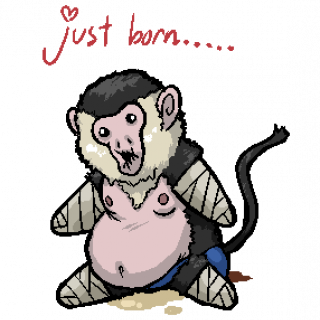 limbless monkey ~ art by sku