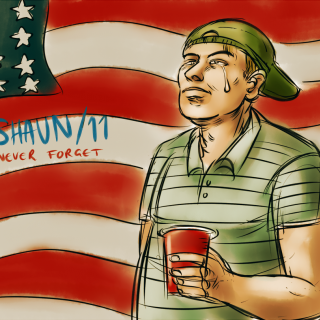 SHAUN/11 NEVER FORGET ~ art by transatlanticalien