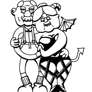 Monogamous Succubous Couple in old age ~ art by dijon du jour