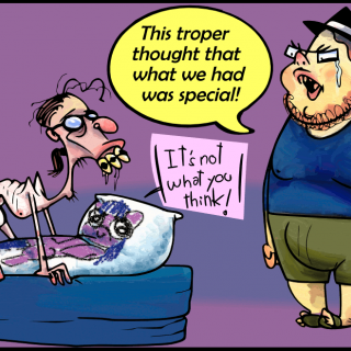 This troper thought that what we had was special! ~ art by For The Love