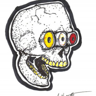 AVskull ~ art by Adam Bozarth