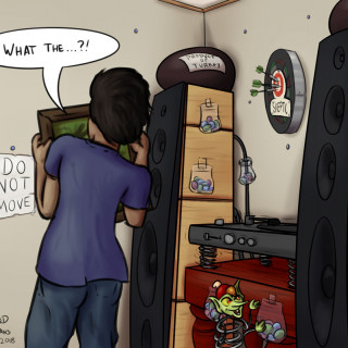 Patrick82's apartment ~ art by Sauce