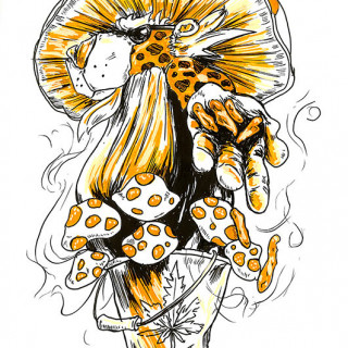 Chester Cheetah is MADE OF WEED ~ art by Sanguinary Novel