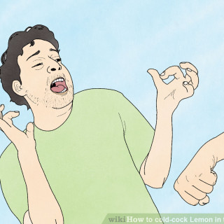wikiHow to cold-cock Lemon in the dick ~ art by Moxie Ramsey