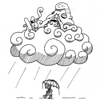 vape cloud god ~ art by dijon du jour