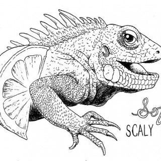 soften scaly elbows ~ art by Puppy Time
