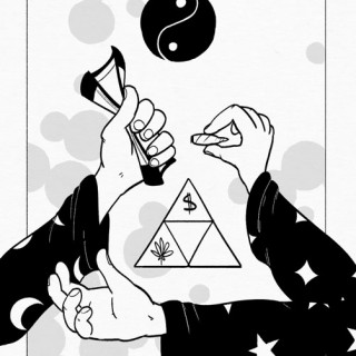 Magick of Capitalism: Weed For Money, Money For Weed ~ art by Moxie Ramsey