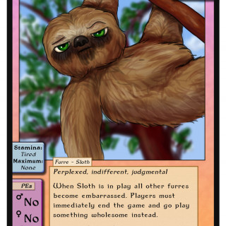 the disapproving sloth ~ art by Sauce
