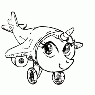 NO PONY AIRPLANE STUFF ~ art by Spooks