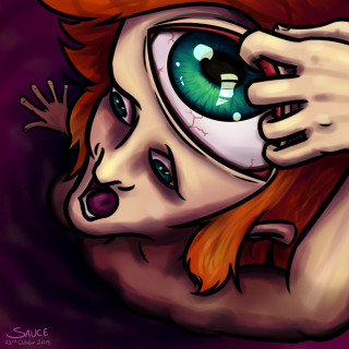 prying open my third eye ~ art by Sauce
