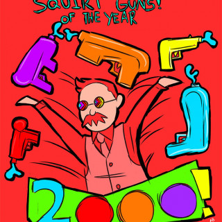squirt guns of the year ~ art by Amelia Blank