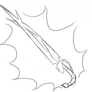 the sword ~ art by Amelia Blank