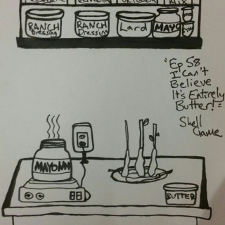 Paula Deen's pantry ~ art by Shell Game