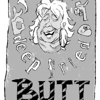 Paula Deen's deep fried butter ~ art by Spooks
