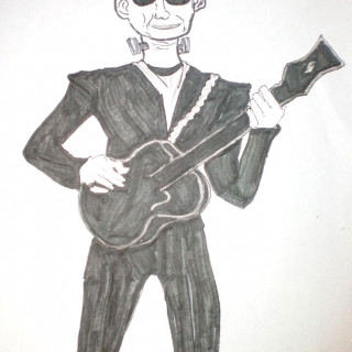 Roy Orbison as frankenstein's monster ~ art by Ragnarok Boobies