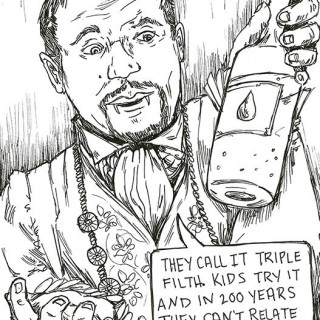 Ice T as Anne Rice ~ art by Sanguinary Novel
