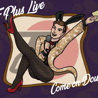 Bunnybread welcomes you to F Plus Live ~ art by Vivi Vixen