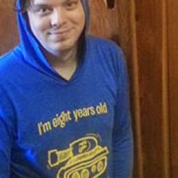 Lemon in his Aaron Tank shirt