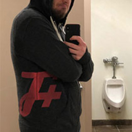 men's room selfie