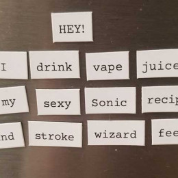 I drink vape juice.