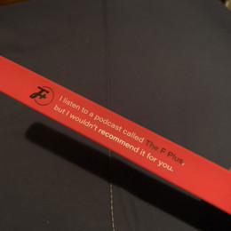 a slap bracelet, laid flat
