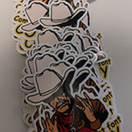 long pile of cowboys