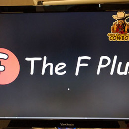 Comic Sans dat F Plus Logo