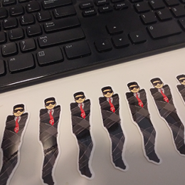 Lots of Roys by a keyboard